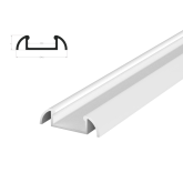 Hliníkový profil P2-1 1m pro LED pásky, bílý